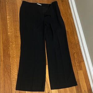 LOFT Elegant Black Wide Leg Pants